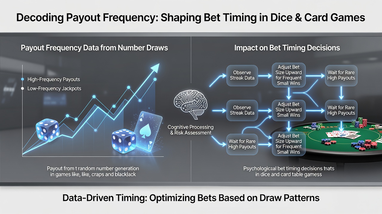 Close-up of frequency tracking software on a tablet beside a card shoe and dice pit