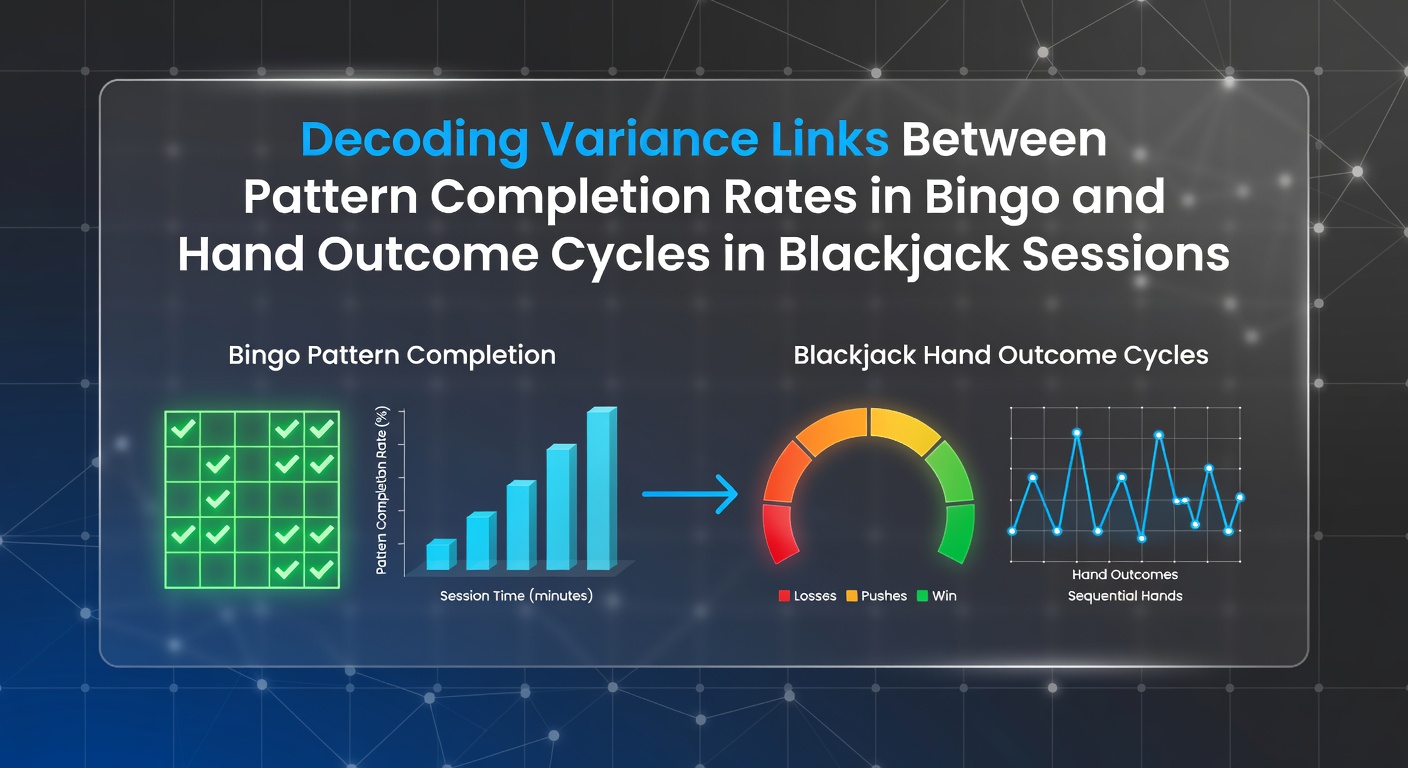 Statistical analysis of bingo patterns and blackjack hand cycles displayed on digital screens in a casino analytics lab