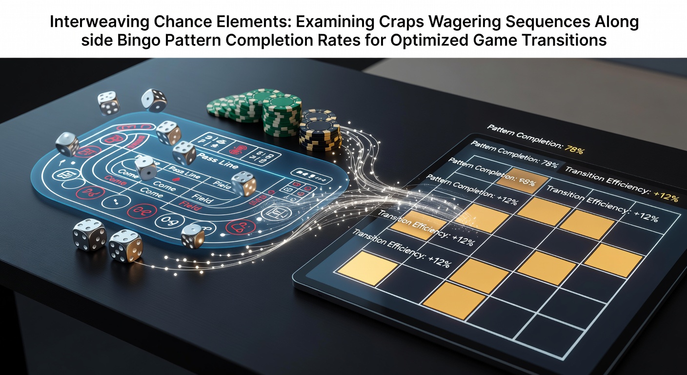 Casino floor layout showing craps tables adjacent to bingo halls with players transitioning between games during peak hours